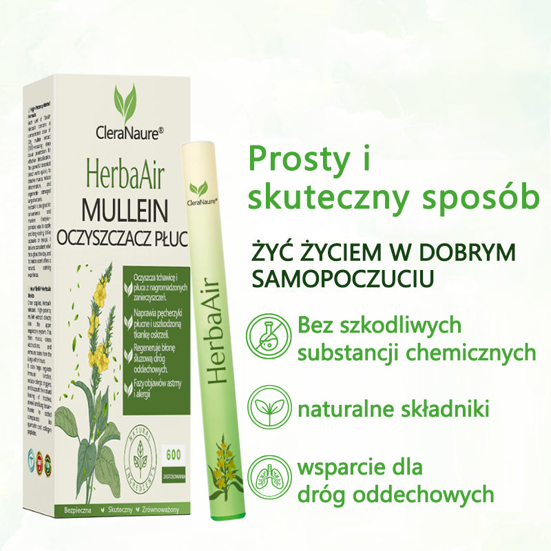 🌿CleraNaure® HerbaAir Mullein Oczyszczacz Płuc