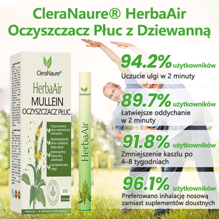 🌿CleraNaure® HerbaAir Mullein Oczyszczacz Płuc